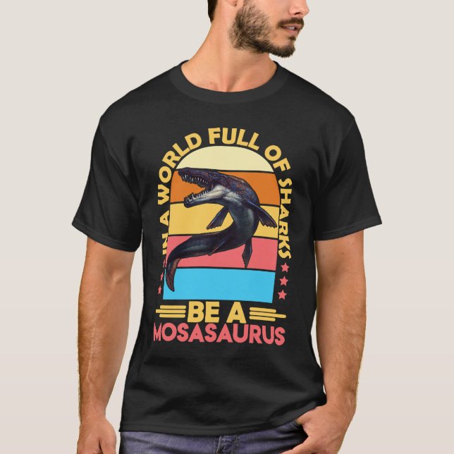 Camiseta Mosasaurus Dino Prehistoric Dinosaur 6 (Frente)