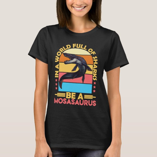 Camiseta Mosasaurus Dino Prehistoric Dinosaur 6 (Frente)
