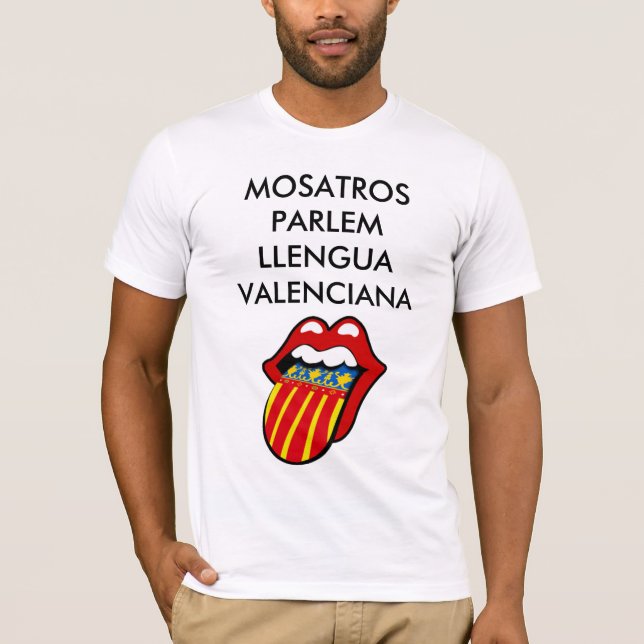 CAMISETA MOSATROS PARLEM LLENGUA VALENCIANA (Frente)