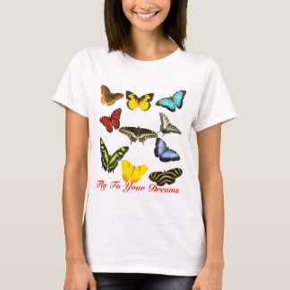 Camiseta Mosca a suas borboletas dos sonhos