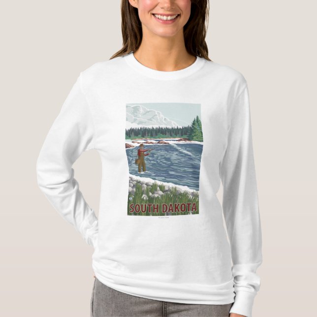Camiseta Mosca FishermanSouth Dakota (Frente)