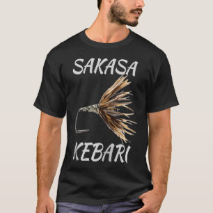 Camiseta Mosca Negra Tenkara Voa Pescar Sakasa Kebari