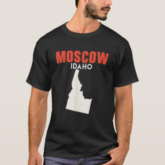 Camiseta Moscou Idaho EUA Estado Americano Viagem Idahoan