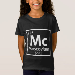 Camiseta Moscou - Mesa periódica russa da ciência