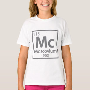 Camiseta Moscou - Mesa periódica russa da ciência