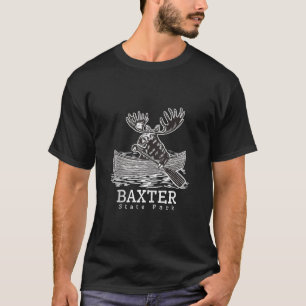 Camiseta Mose-branca no Baxter State Park Maine Canoé ME So
