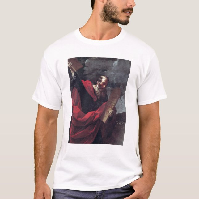 Camiseta Moses com as tabuletas da lei (Frente)