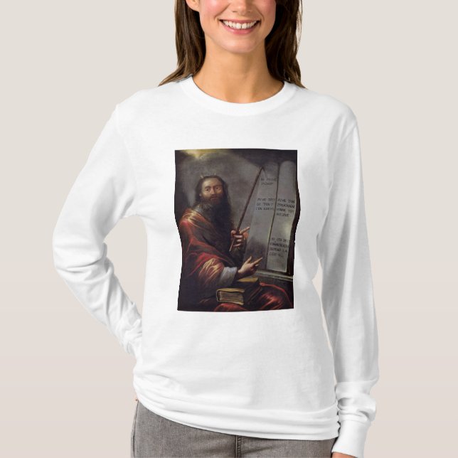 Camiseta Moses e as tabuletas da lei (Frente)