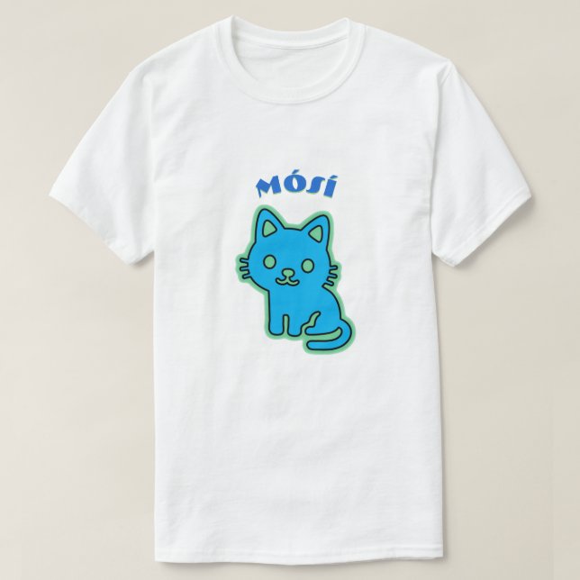 Camiseta Mósí - gato dentro (Frente do Design)