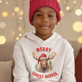 Camiseta Moso-de-Cristo Engraçado, alce-de-natal