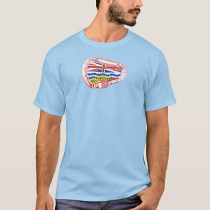 Camiseta Mosquetão de escalada da bandeira da Colúmbia Brit