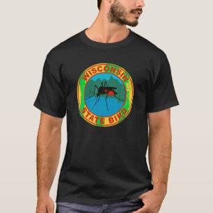 Camiseta Mosquito-Estado Engraçado de Wisconsin - Camisa-T