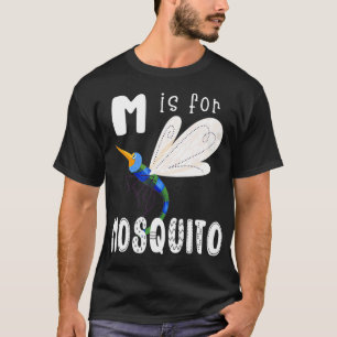 Camiseta Mosquito - Letra M alfabético professor inseto