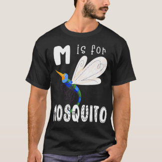 Camiseta Mosquito - Letra M alfabético professor inseto