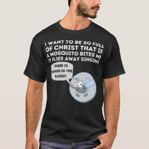 Camiseta Mosquito Piada Engraçado Bíblia Cristã Jesus