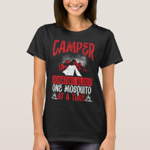 Camiseta Mosquito Sanguíneo Um Dador De Câncer Por Vez Camp