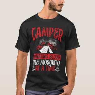 Camiseta Mosquito Sanguíneo Um Dador De Câncer Por Vez Camp
