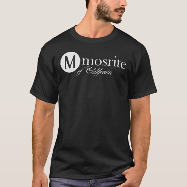 Camiseta Mosrite California Guitars Logotipo Divertido (Frente)