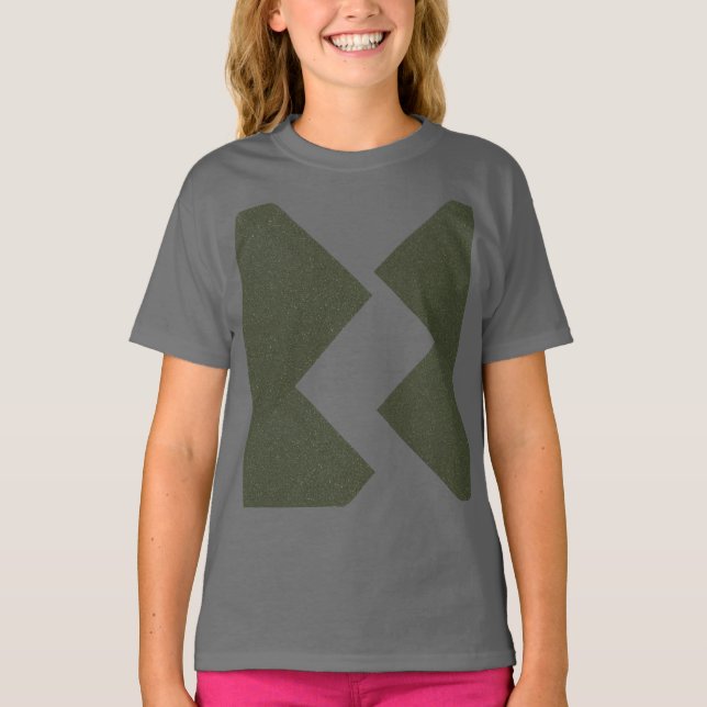 Camiseta Moss Green Pattern Youth T Shirt (Frente)