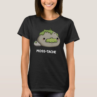 Camiseta Moss-tache Engraçado Cachorro Escuro BG