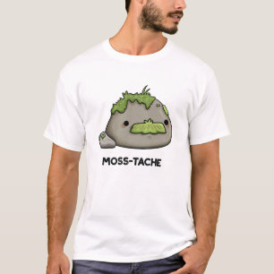 Camiseta Moss-tache Engraçado Mustache Pun