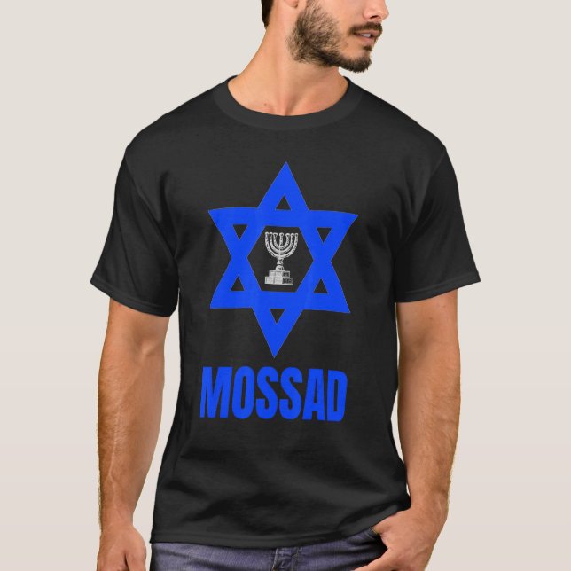 Camiseta Mossad Israel Serviço Secreto Israelita Tel Aviv M (Frente)