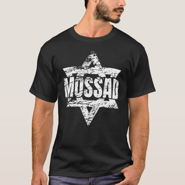 Camiseta Mossad Israel Serviço Secreto Israelita Tel Aviv M (Frente)
