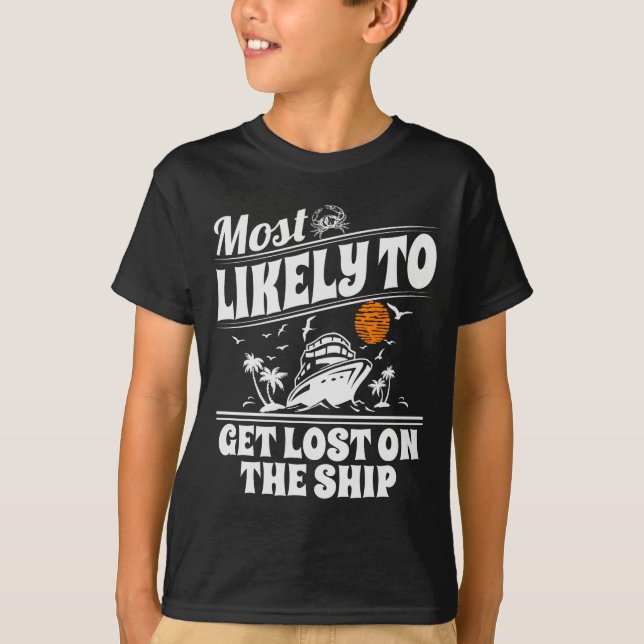 Camiseta Most Likely To Cruise Matching Group Cruise  (Frente)