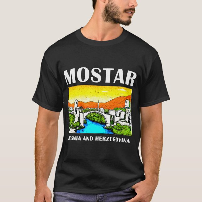Camiseta Mostar Bósnia e Herzegovina (Frente)