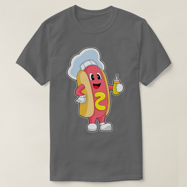 Camiseta Mostarda Chef Hotdog (Frente do Design)