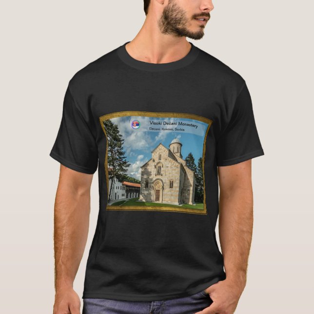 Camiseta MOSTEIROS SÉRVIOS - Mosteiro Visoki Dečani (Frente)