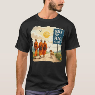 Camiseta Mosteiros Walk For Peace Com Aloka