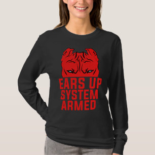 Camiseta Mostra Sistema Armado Engraçado Cachorro Mágico