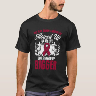 Camiseta Mostrado Na Vida Burgundia Aneurisma Aórtico Do Cé