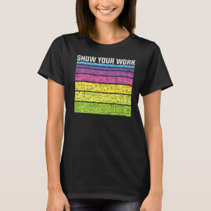 Camiseta Mostrar a Piada de Equação do Professor de Matemát