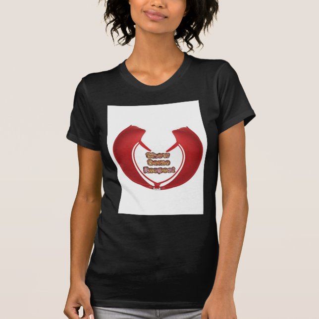 Camiseta Mostrar alguma respeito à Impressão de arte (Frente)