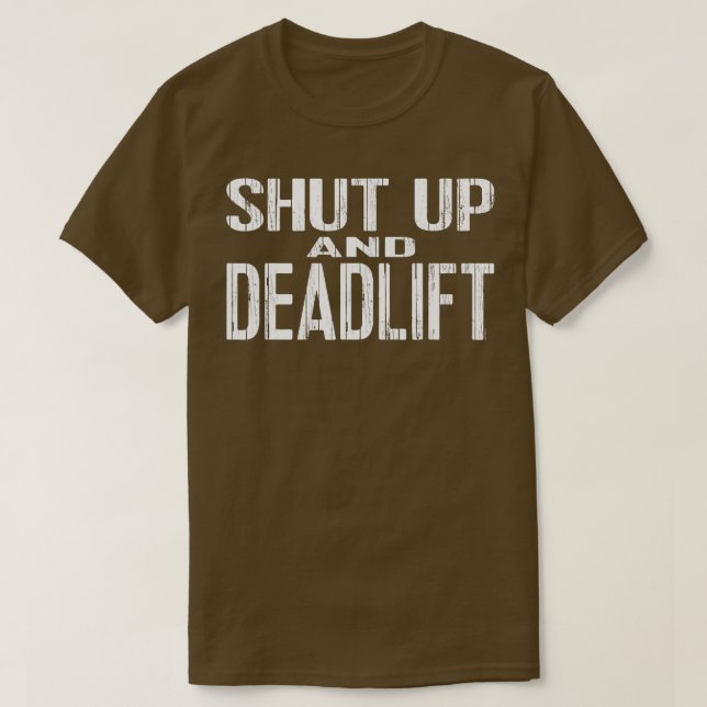 Camiseta MOSTRAR E DEADLIF, elevando a potência e o peso (Frente do Design)