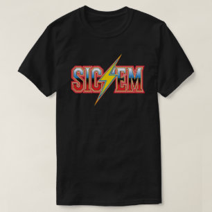 Camiseta Mostrar Espírito de Futebol do Segundo grau com Si