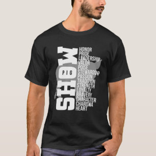 Camiseta Mostrar Fazenda de porcos
