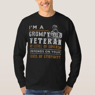 Camiseta Mostrar Humor e Valor com Teto Velho Velho e Grump
