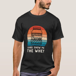 Camiseta Mostrar O Pó De Proteína De Soro