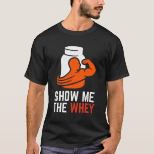 Camiseta Mostrar O Pó De Proteína De Soro