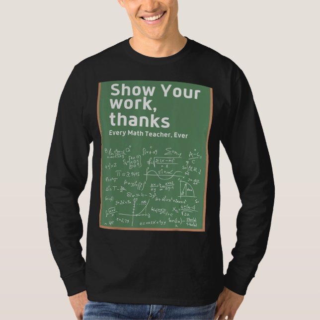 Camiseta Mostrar o Professor de Matemática dos Obrigados de (Frente)