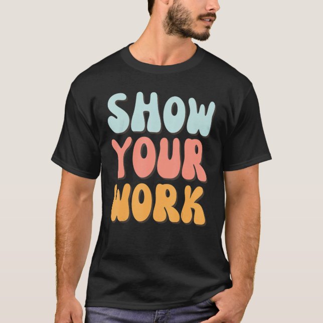 Camiseta Mostrar o Professor de Matemática dos Obrigados de (Frente)