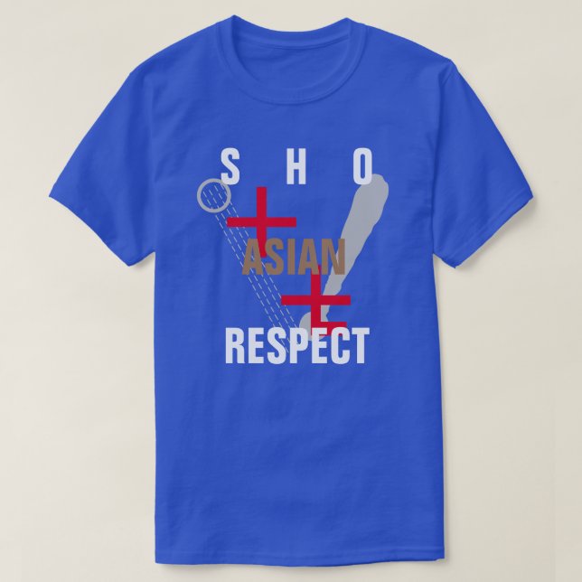 Camiseta Mostrar respeito (Frente do Design)