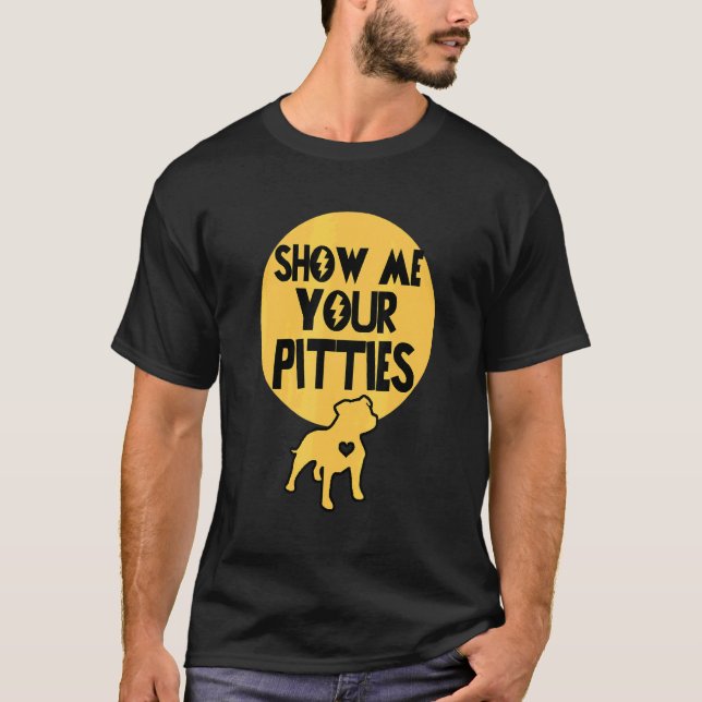 Camiseta Mostre-me a sua Pitbull 1 (Frente)