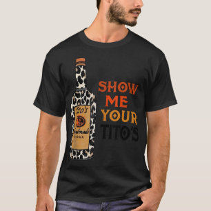 Camiseta Mostre-me seu Bebendo engraçado Vodka Álcool L