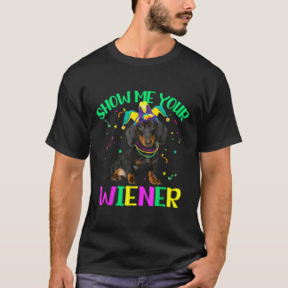 Camiseta Mostre-Me Seu Espetacular Mardi Gras Jester Hat Da