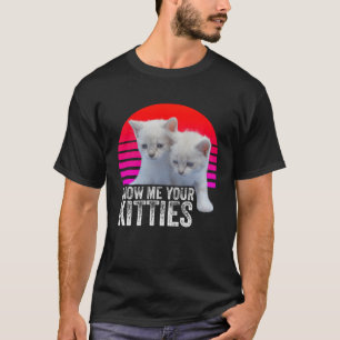 Camiseta Mostre-me seus Gatinhos, Retro & Vintage Cat