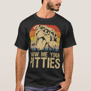 Camiseta Mostre-me sua foto Engraçada Repetitiva de Caninos